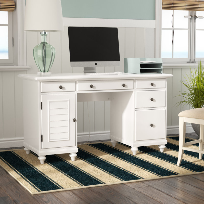 Beachcrest Home Harrison Executive Desk & Reviews Wayfair